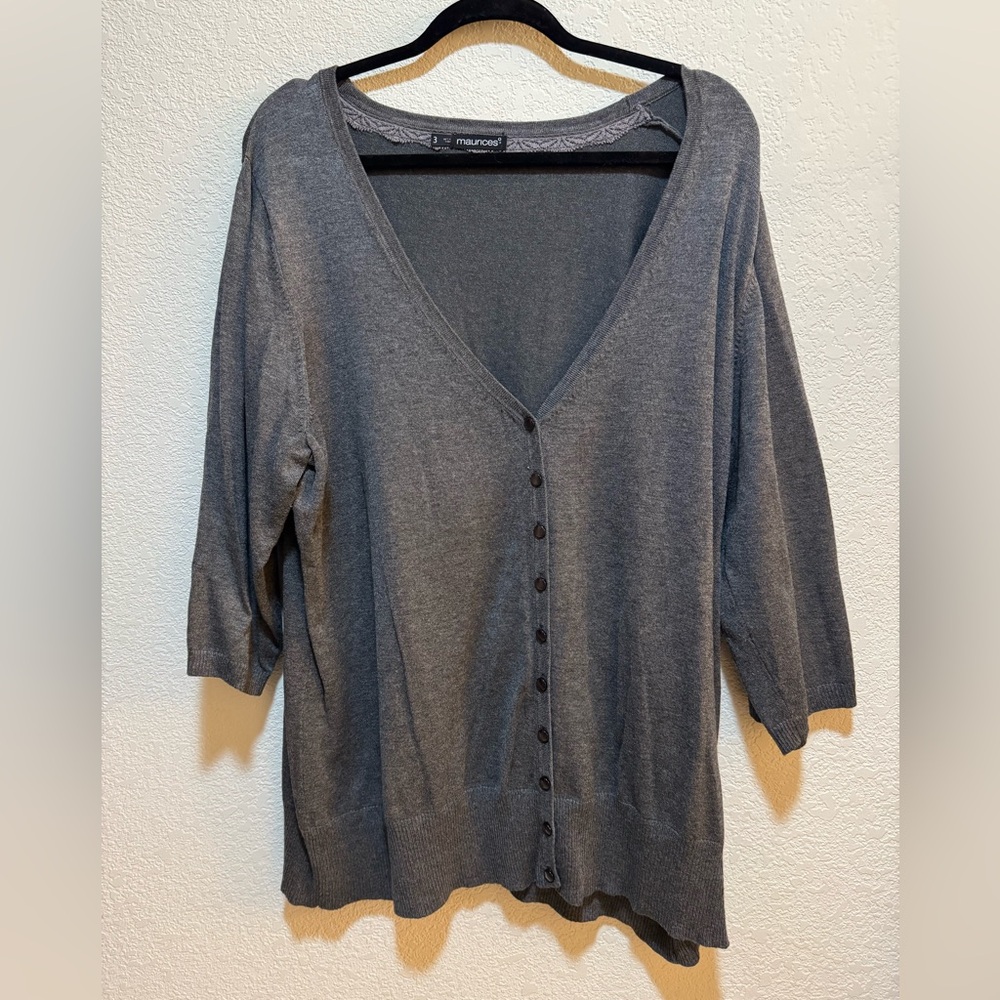 Maurices Charcoal Knit Sweater